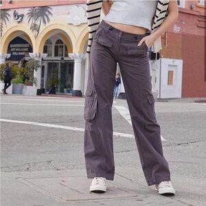 Brandy Melville John Galt Gray Cargo Pants